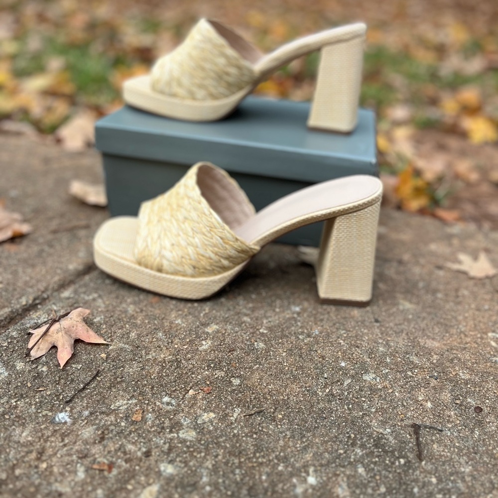 Women’s heels Slip on Heeled Open Toe Summer wear. Display shoe only tried on
